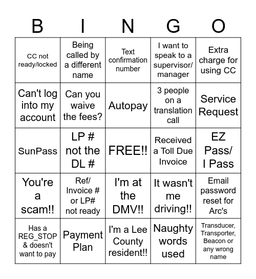 Sanibel BINGO Card