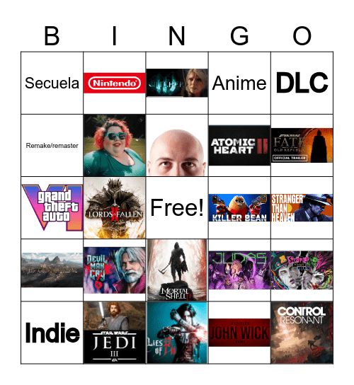 Summer game fest 2026 Bingo Card