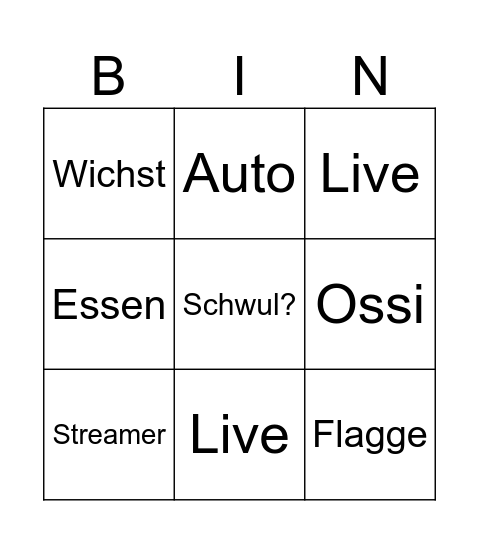 Ome bingo Card