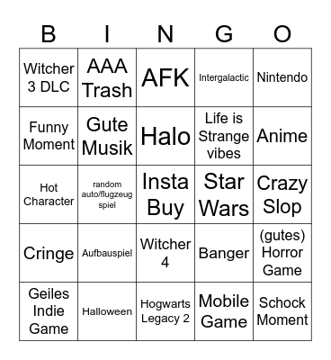 Summer Games Fest 26 Bingo Card