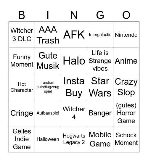 Summer Games Fest 26 Bingo Card