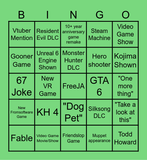 SGF 2026JA Bingo Card