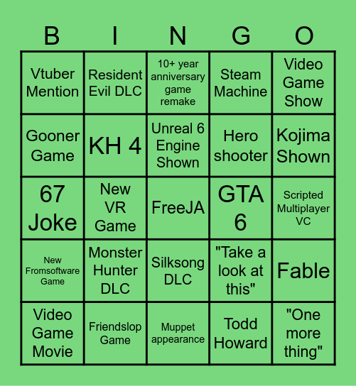 SGF 2026JA Bingo Card