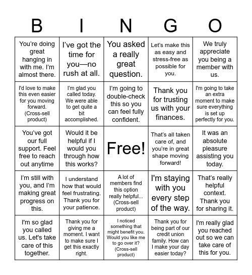 Kindness Unmatched Experience Bingo Card