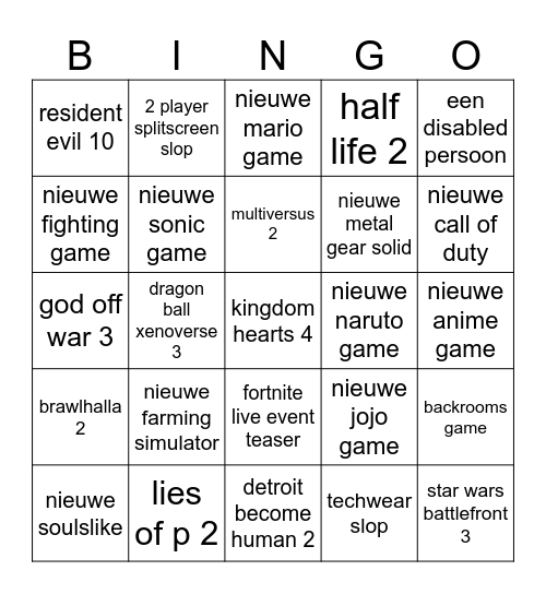 manuel’s manual Bingo Card