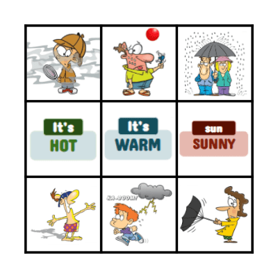 Weather & Temperature Bingo Card