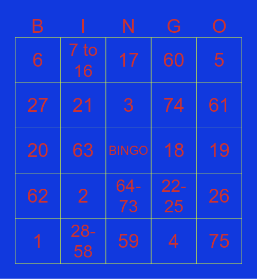 Eberequestibanción de Bingo Card