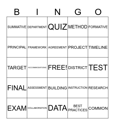 HSAF - Game 3 Bingo Card