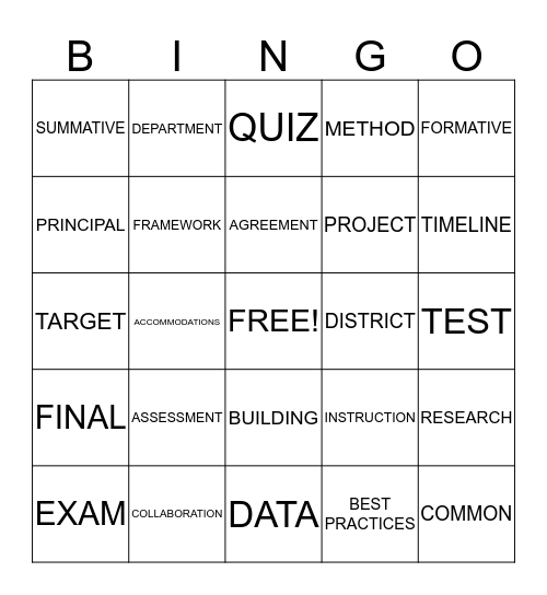 HSAF - Game 3 Bingo Card