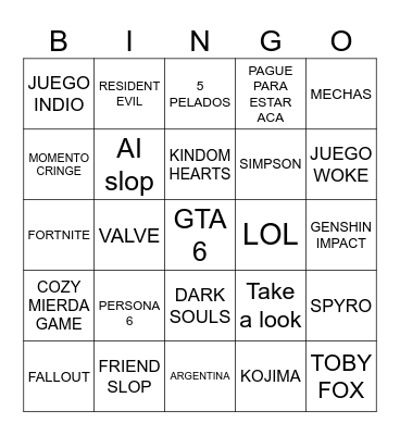 SEMANA INCREÍBLE DE MIEMBROS DE PVZ Bingo Card