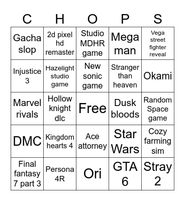 These WILL HAPPEN Bingo Card