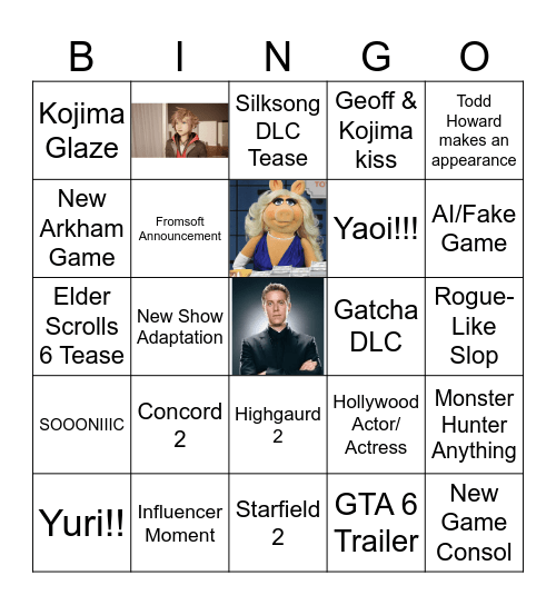 Summer Games Fest 2026 Bingo Card
