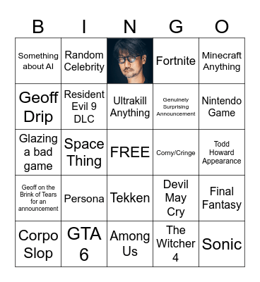 SUMMER GAMES FEST Bingo Card