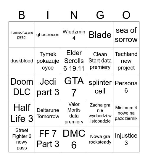 Summer Gay Fest Bingo Card