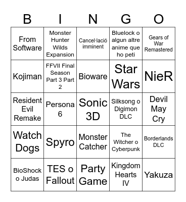 E3n't 2026 Bingo Card