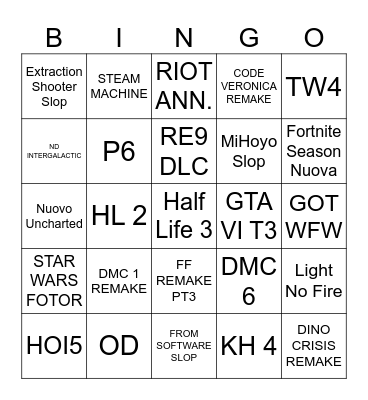 DELUSIONAL BINGO Card