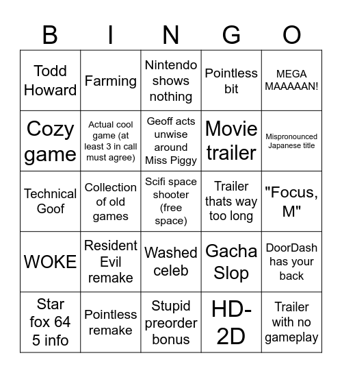 Summer Ween Fest Bingo Card