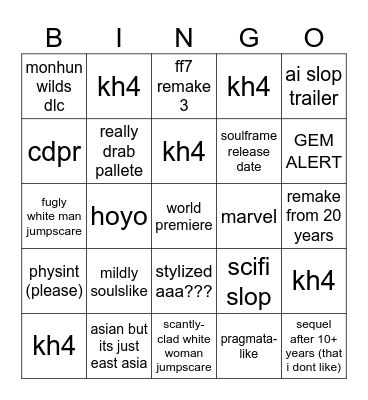 sgf caballero edition Bingo Card