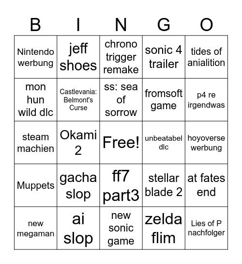 summer gamews fweysxt 2026 Bingo Card