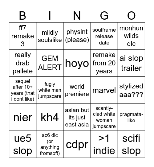 sgf prediction caballero ed Bingo Card