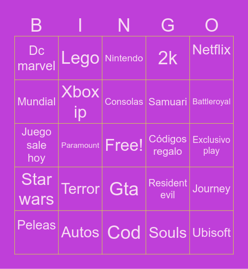 Samer gay fest Bingo Card