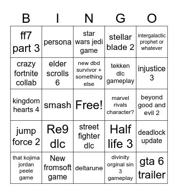 Geoff's tongue in my mouth Bingo Card