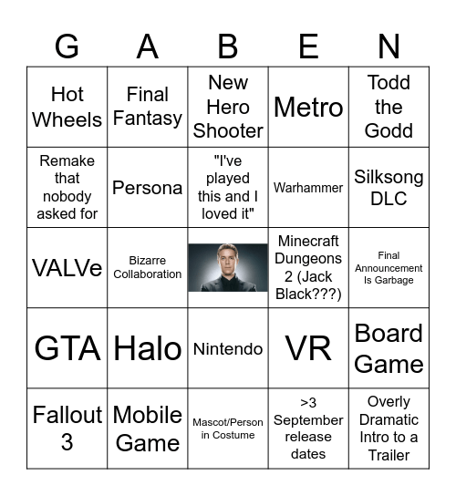 Summer Games Fest 2026 Bingo Card