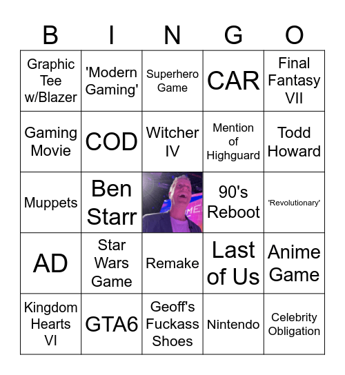 Summer Games Fest Bingo Card
