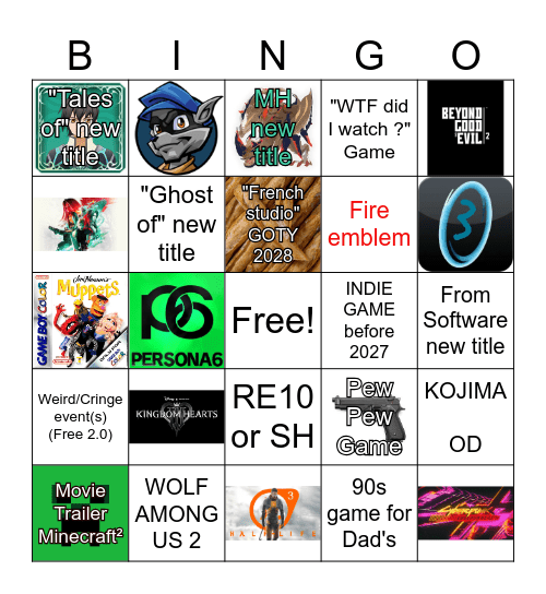 Copium Bingo for Summer Game Fest 2026 !!! Bingo Card
