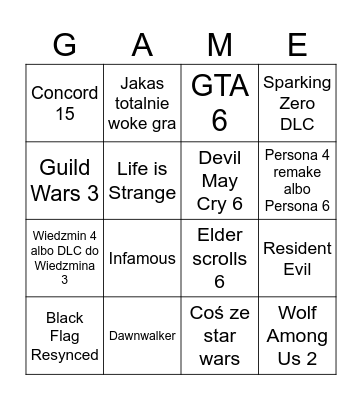 Oh Bingo Card
