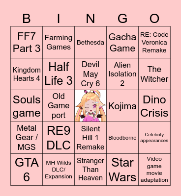 Summer Game Fest 2026 Bingo Card