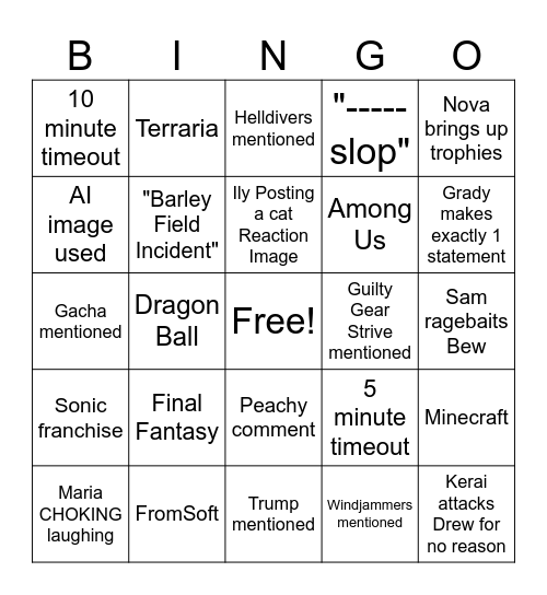 Anti-Bully Rangers Argument Bingo Card Bingo Card