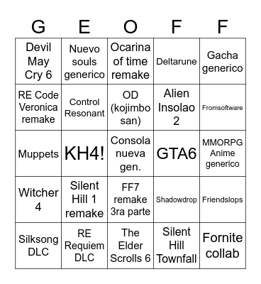 Summierdon Game Fest 2026 Bingo Card