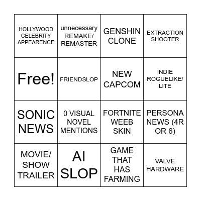 SUMMER FEST 67 Bingo Card