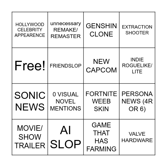 SUMMER FEST 67 Bingo Card
