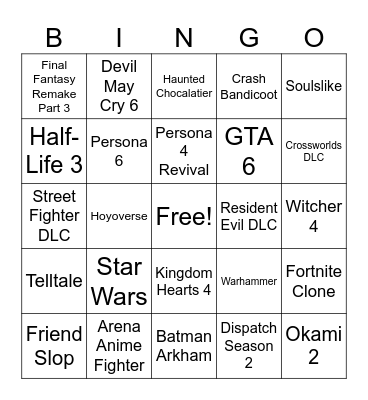 Keighley's Big Summer Show Bingo Card