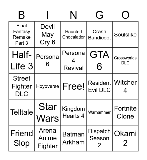 Keighley's Big Summer Show Bingo Card