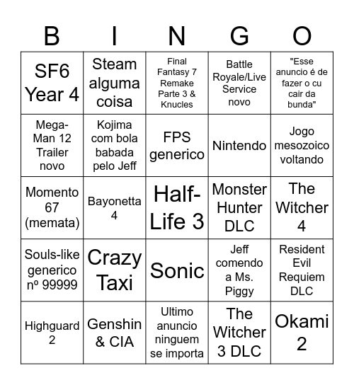 SGF 2026 Ditto Bingo Card