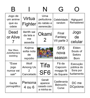 Summer Game Fest 2026 Bingo Card