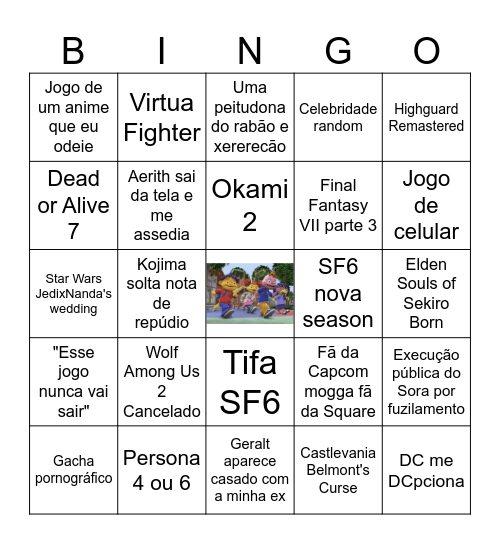 Summer Game Fest 2026 Bingo Card