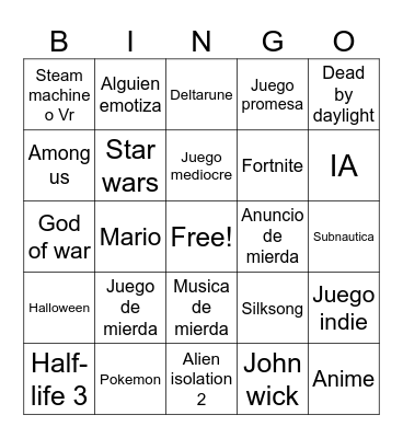 Summer game fest rubo Bingo Card