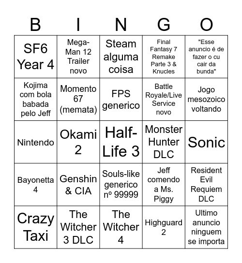 SGF 2026 Ditto Bingo Card