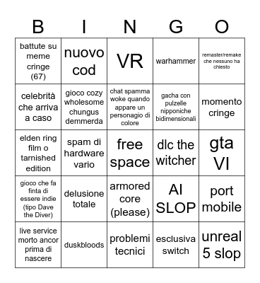 summer game fest 2026 Bingo Card