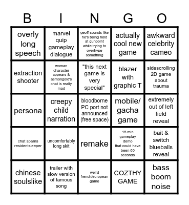 SUMMER GAY FEST BIGNO Bingo Card