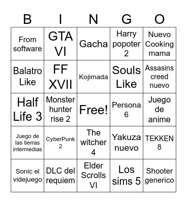 Pos es verano y es un festival de juegos en verano Bingo Card