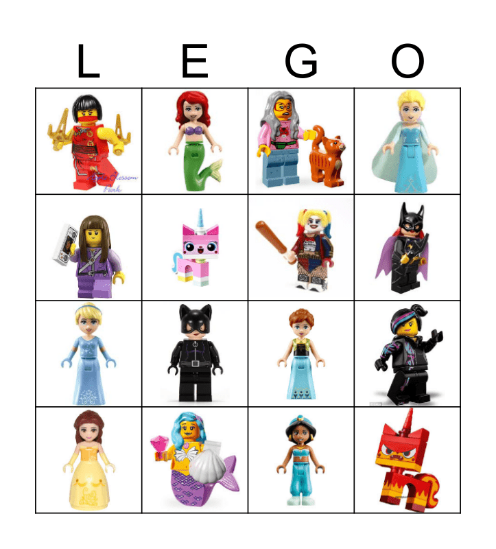 LEGO Bingo Card