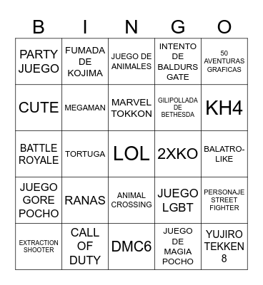 SUMMER GAME FEST Bingo Card