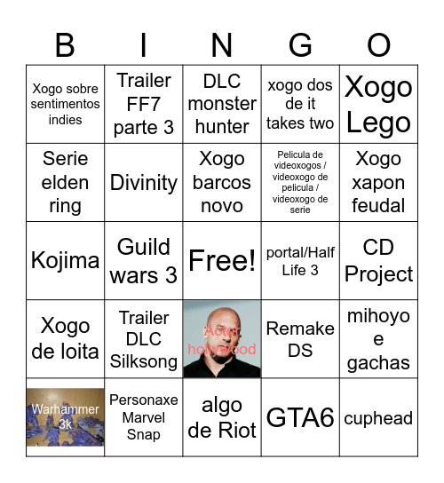 non e3 Bingo Card
