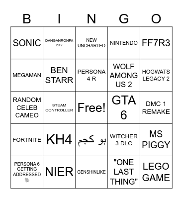 shahads 100% confirmed Bingo Card