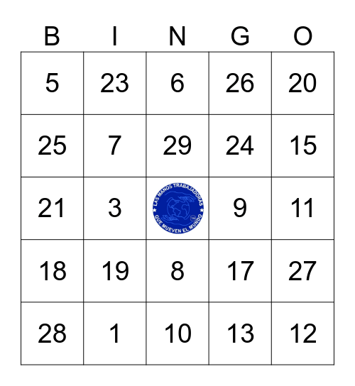 Las Manos Trabajadoras Que Mueven El Mundo Bingo Card